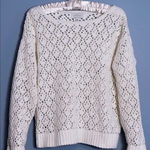 White Lucky Brand Chunky Sweater